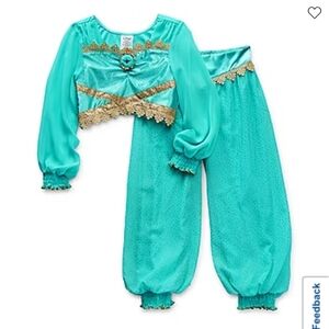 Disney Aqua and Gold Princess Dance Costume